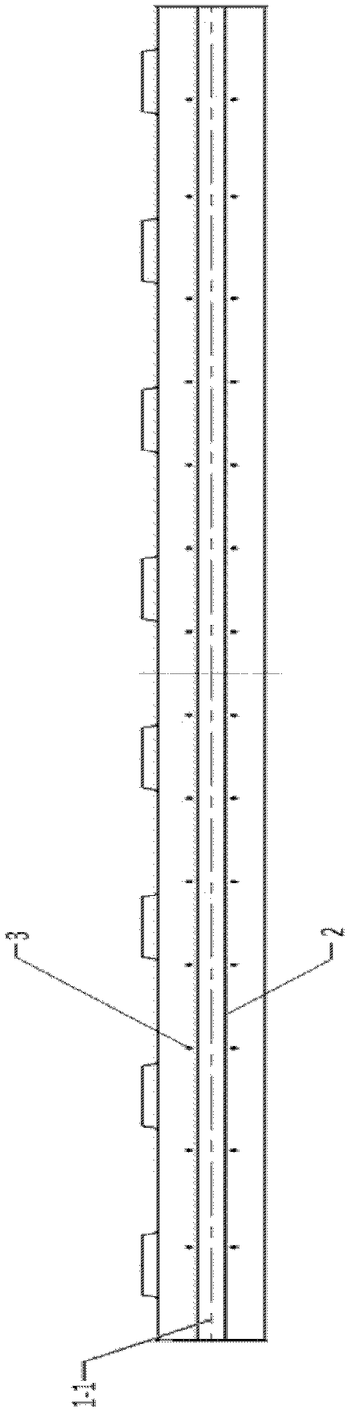 Plate-type ballastless track concrete track plate, manufacturing method thereof, and stretching device thereof