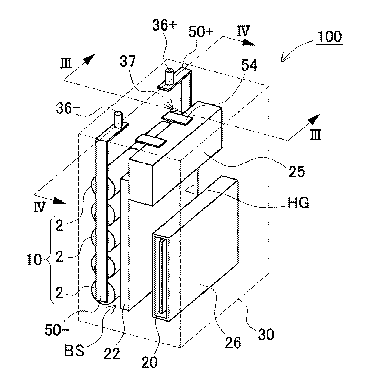 Vehicle-mounted power supply device and vehicle comprising power supply device