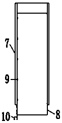 Test device for measuring axial multi-point slip amount of concrete-filled steel tube