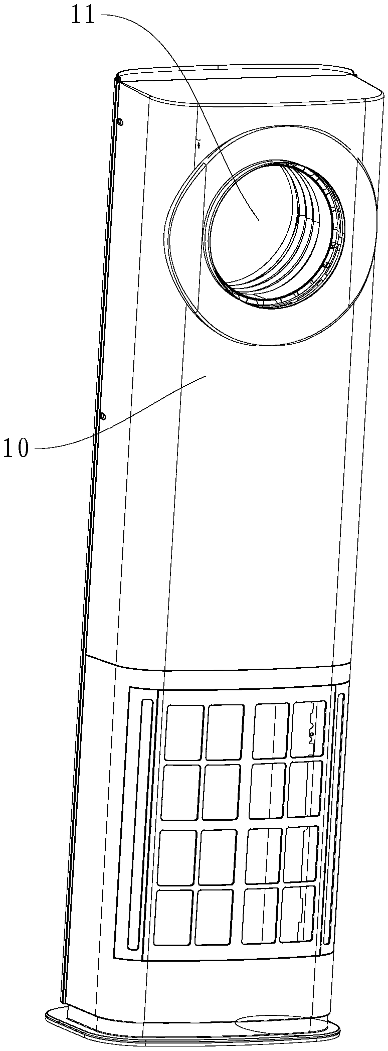 Induced air control method for air conditioner