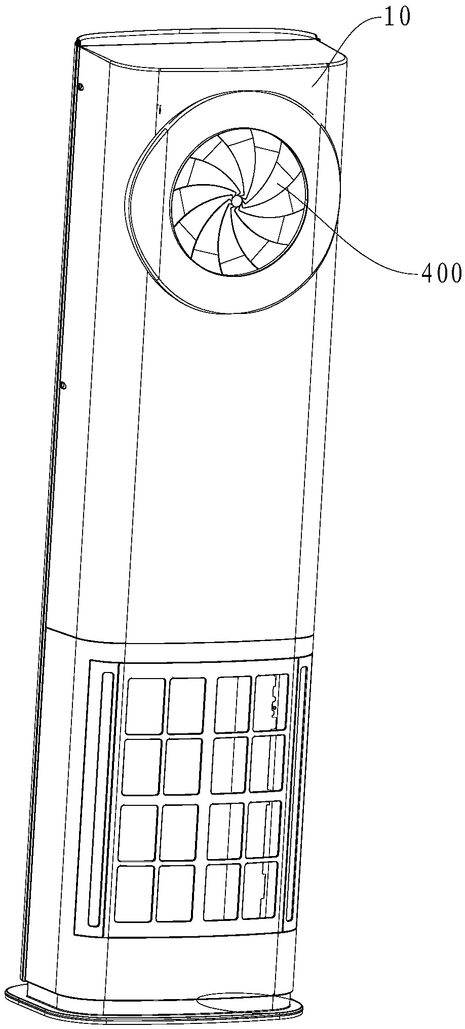 Induced air control method for air conditioner