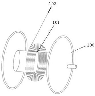 Double-groove female and female type wire rope drum and wire rope coiling method