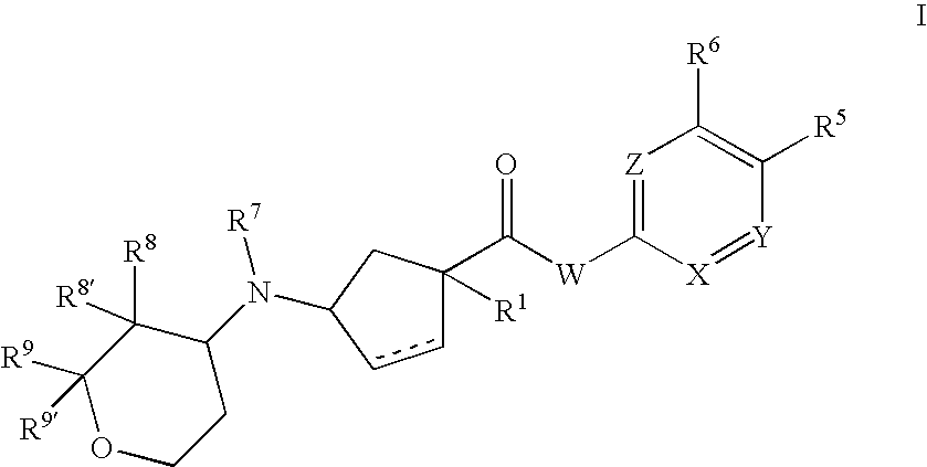 3-aminocyclopentanecarboxamides as modulators of chemokine receptors