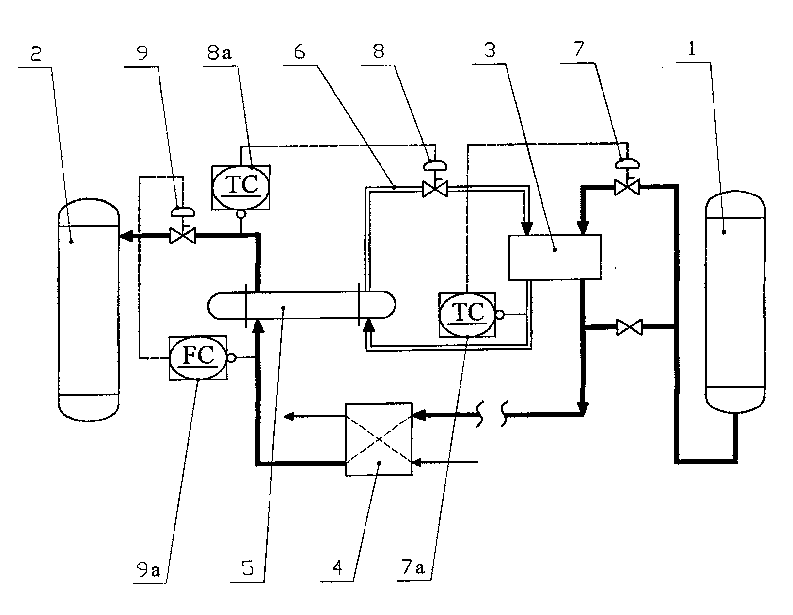 Device and method for reducing temperature of poor-absorption liquid feed material of Ethylene Oxide absorption tower