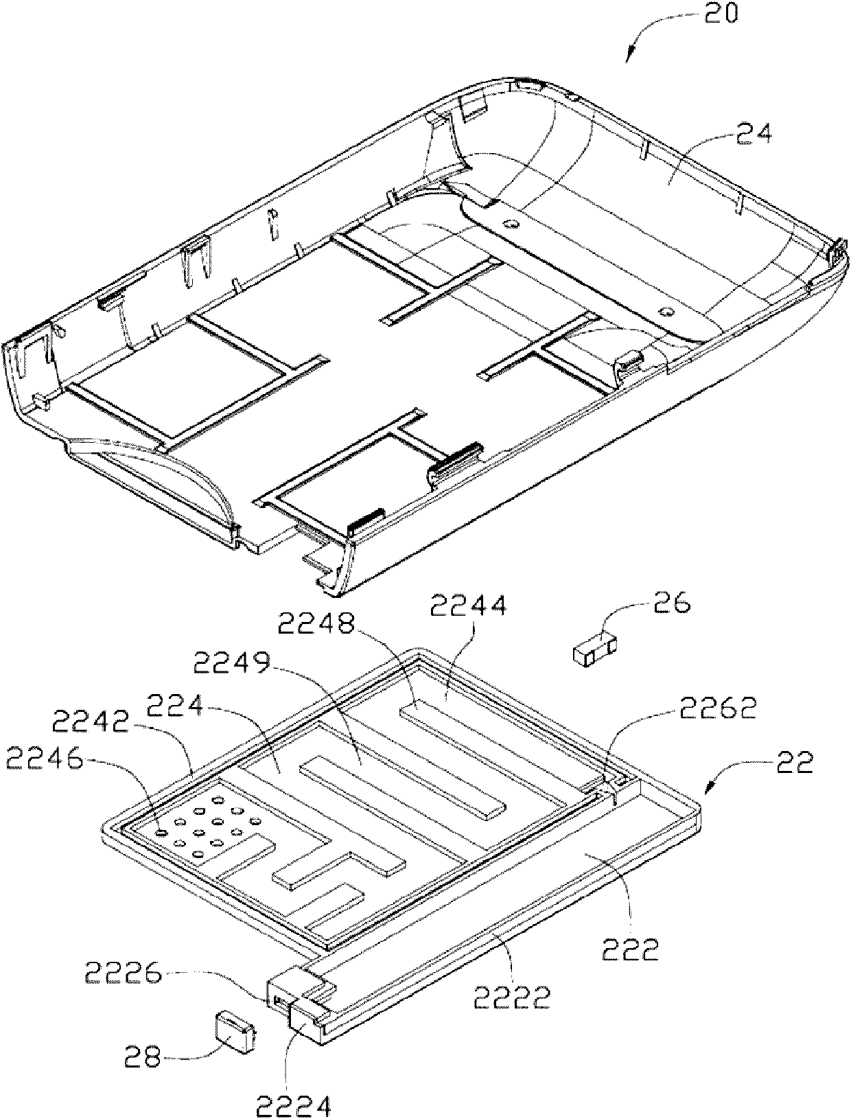 Casing and portable electronic device applying same