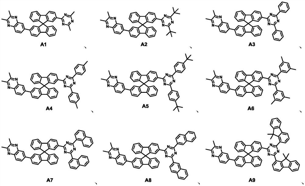 Spirobifluorene compound, electron transport composition and organic electroluminescent device