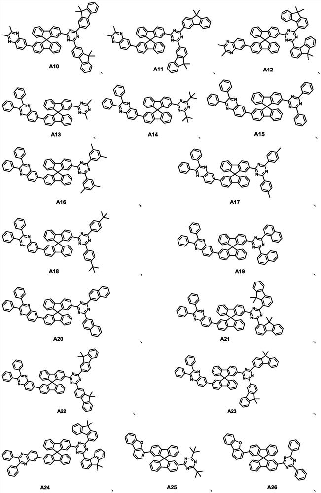 Spirobifluorene compound, electron transport composition and organic electroluminescent device