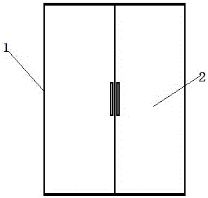 A fire door made of aluminum foam