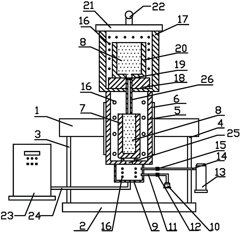 A kind of equal channel angular extrusion method of iron clad magnesium