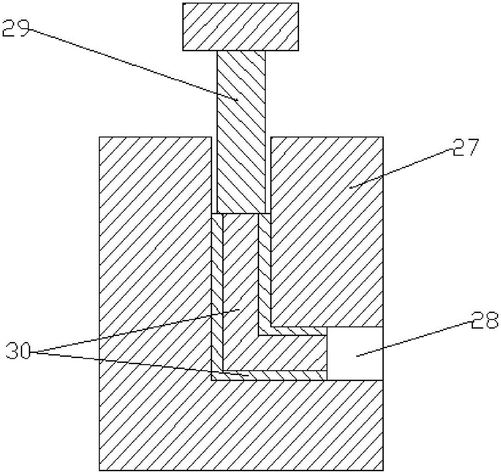 A kind of equal channel angular extrusion method of iron clad magnesium