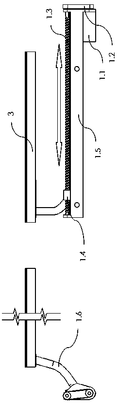 A sliding oblique insertion type single-leaf sliding door mechanism for passenger cars