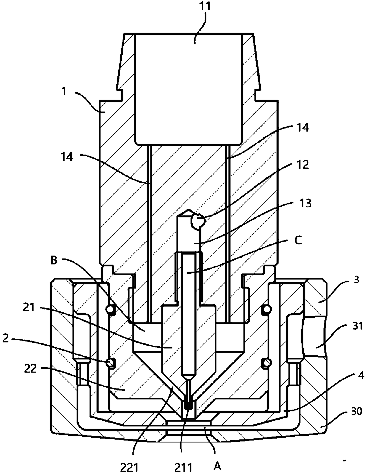 Cutting device for pulse capsule cutting machine