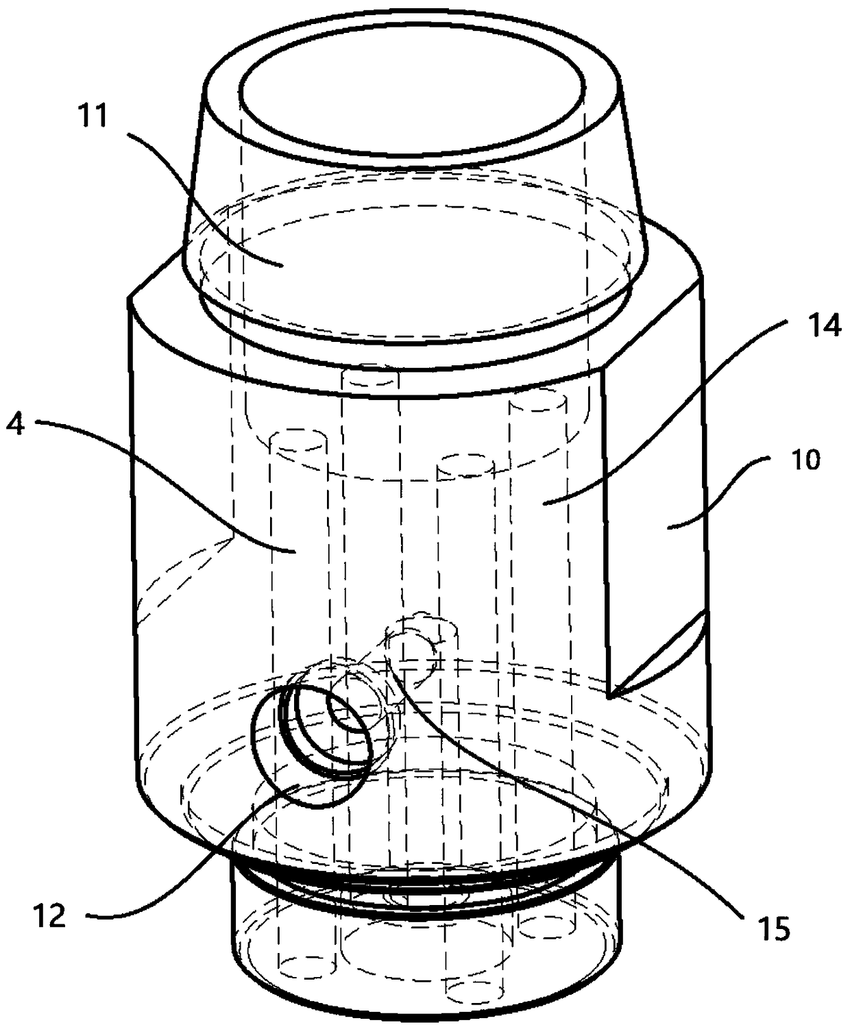 Cutting device for pulse capsule cutting machine