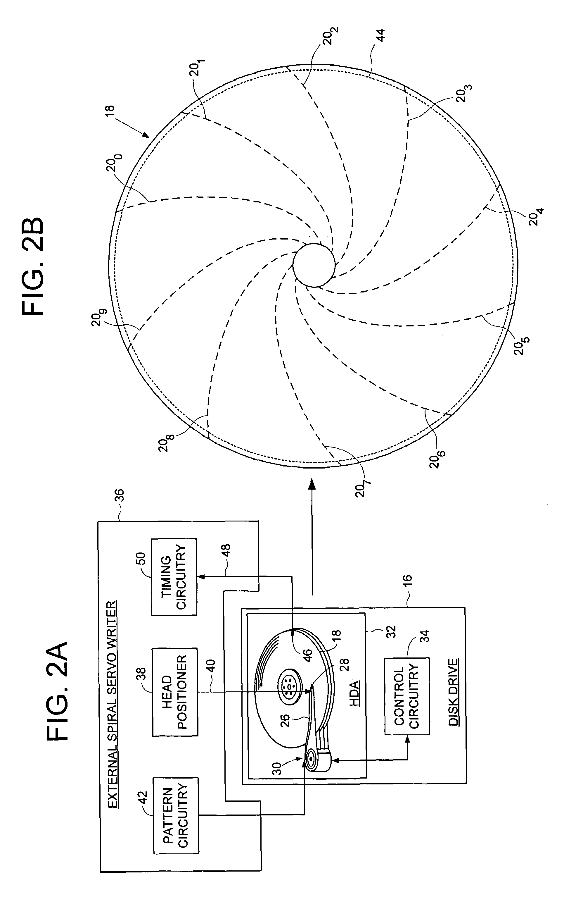 Servo writing a disk drive by synchronizing a servo write clock to a high frequency signal in a spiral track