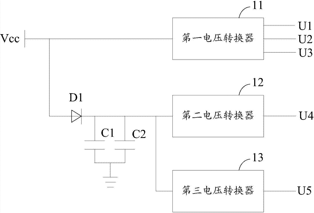 A power supply circuit of a digital micromirror chip and the digital micromirror chip