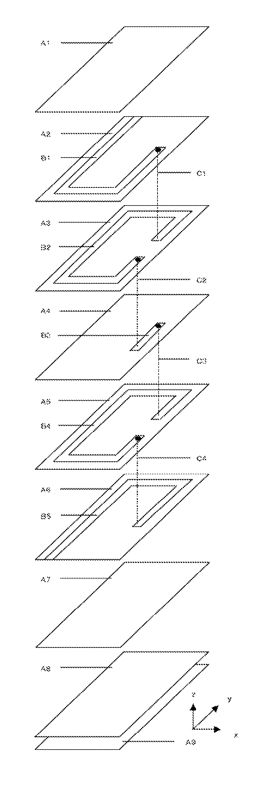 Laminated inductor