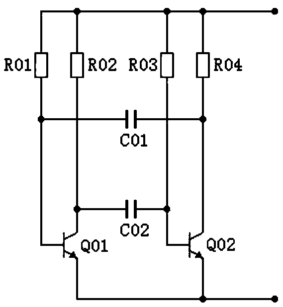 Temperature-drift-resistant frequency-stabilized pulse generation electronic chip and voltage regulation chip