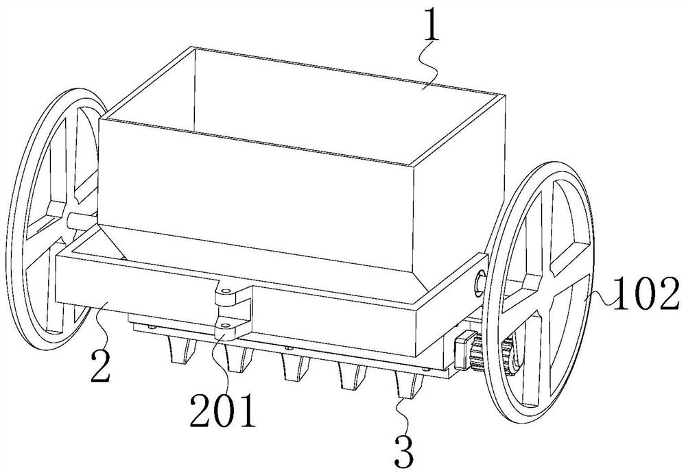 An agricultural mechanized farmyard manure broadcasting device and its working method