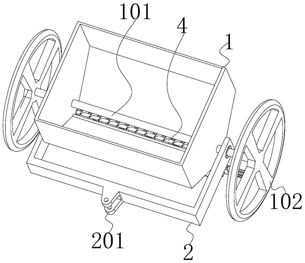 An agricultural mechanized farmyard manure broadcasting device and its working method