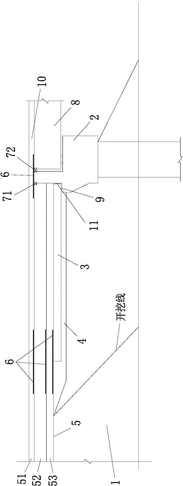 A bridge head structure used to control bridge head jumping