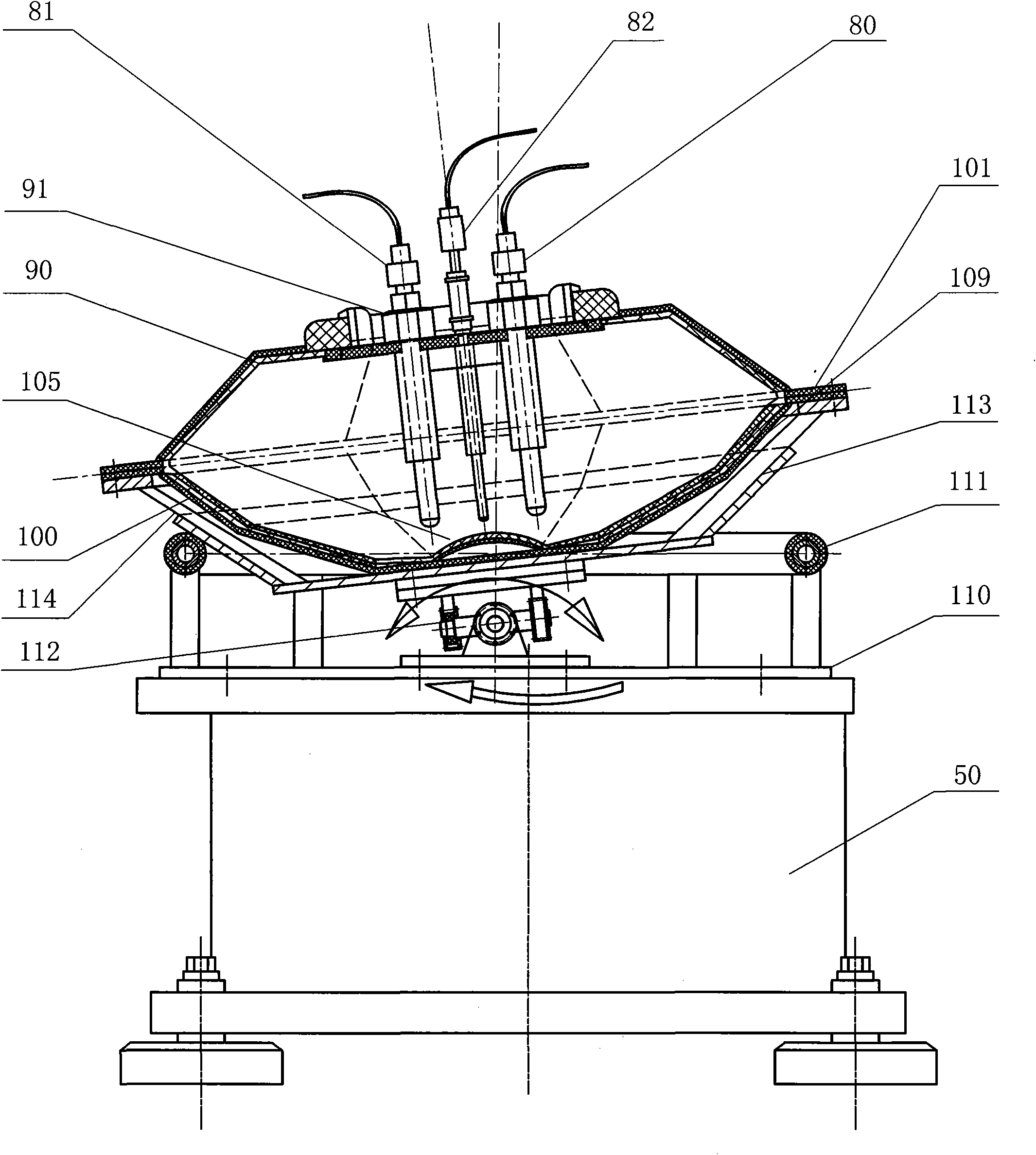 Polygonal plastic bag swing cell reactor and method for culturing animal cells