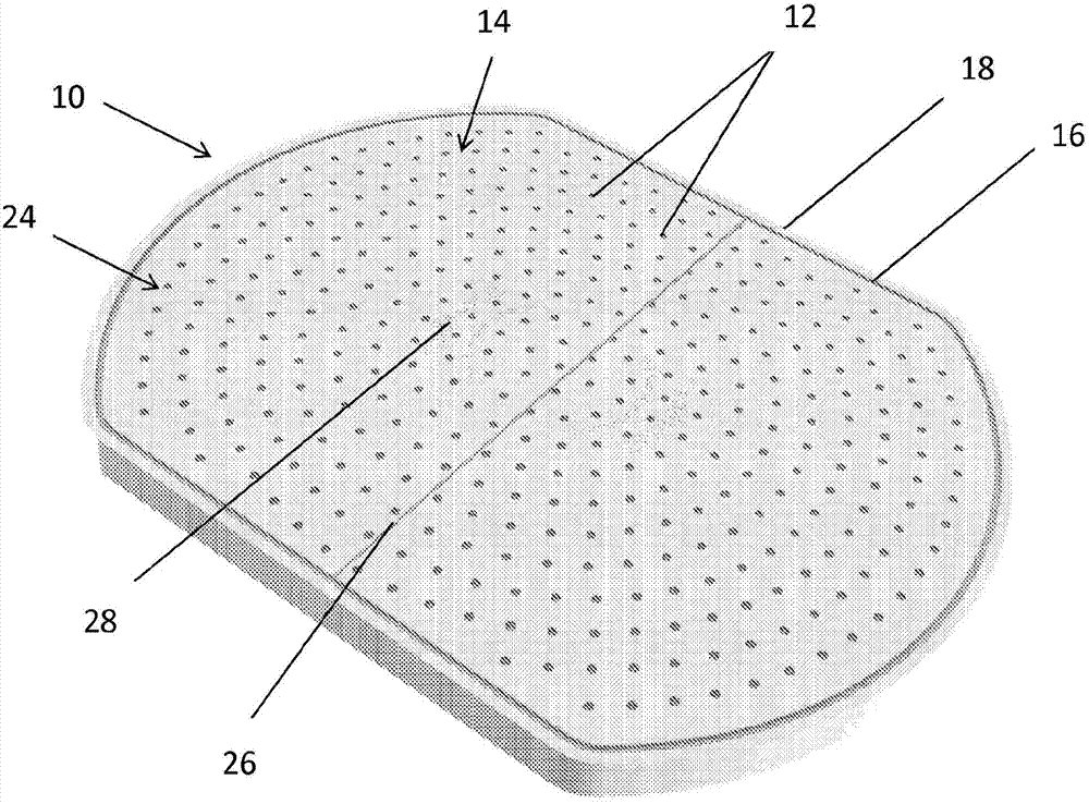 A method of creating a frictional washing surface