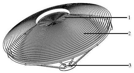 High-concentration photovoltaic device based on crystalline silicon cell and annular Fresnel condenser