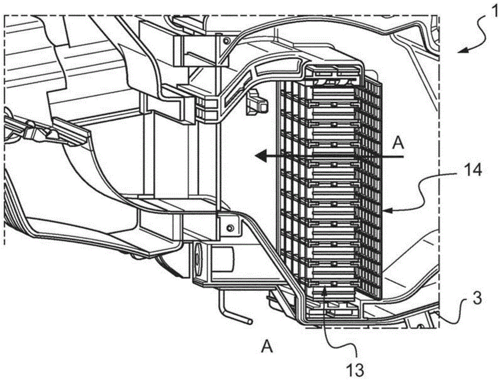 Grid for homogenising an air stream and corresponding heating apparatus