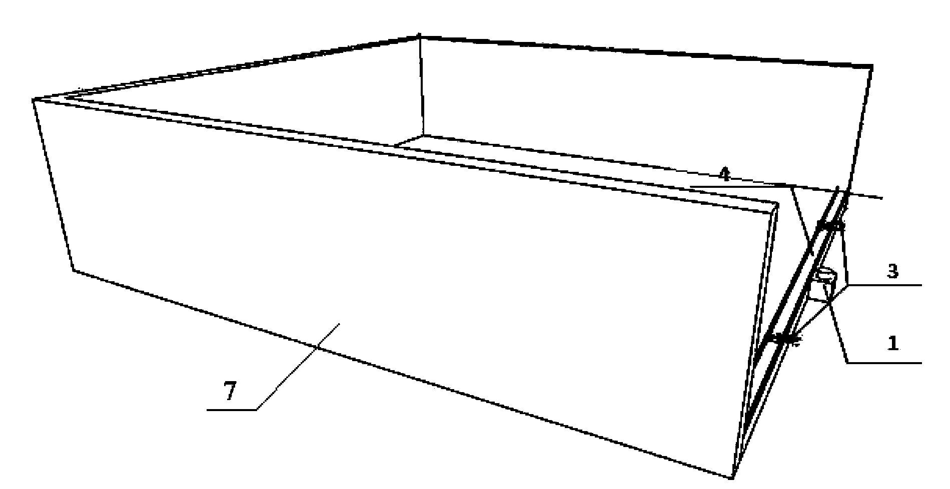 Model box rotary joint device used for tunnel structure multi-point vibration table test