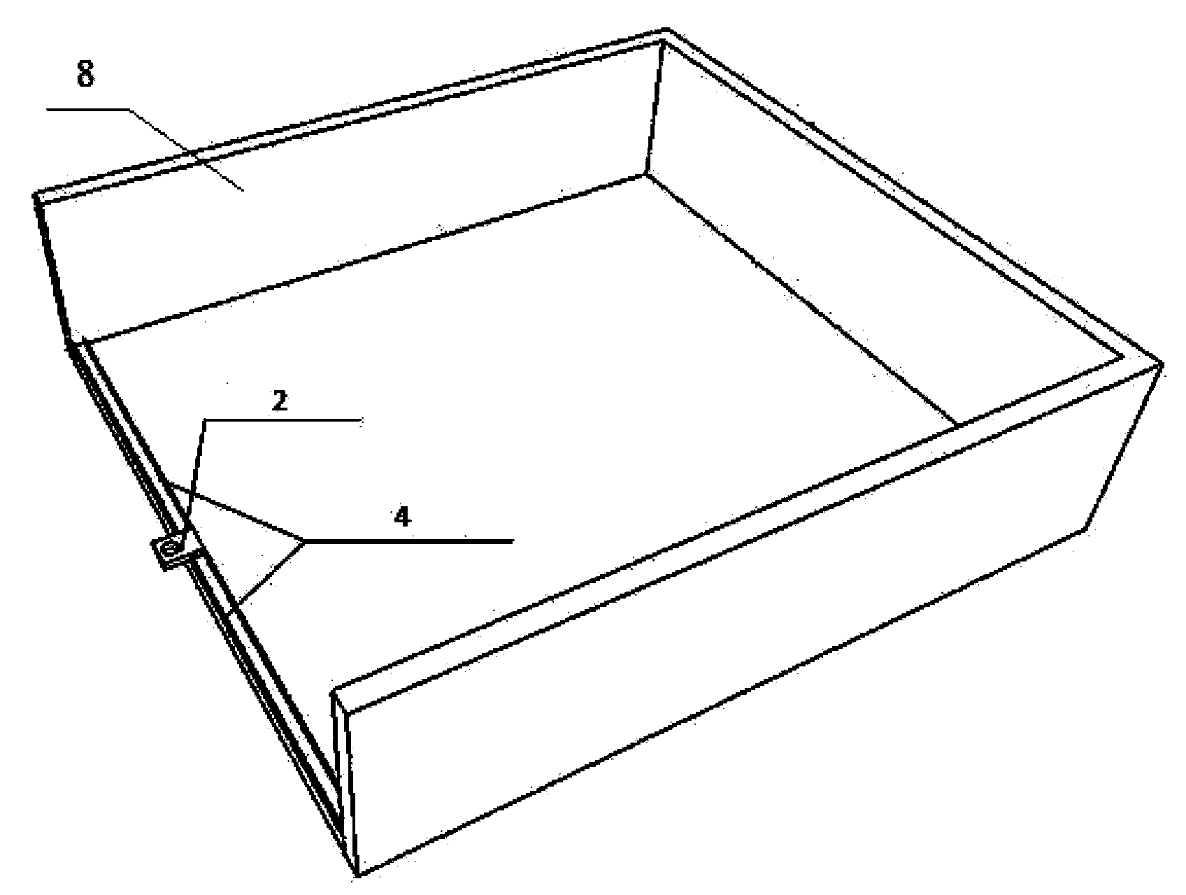 Model box rotary joint device used for tunnel structure multi-point vibration table test