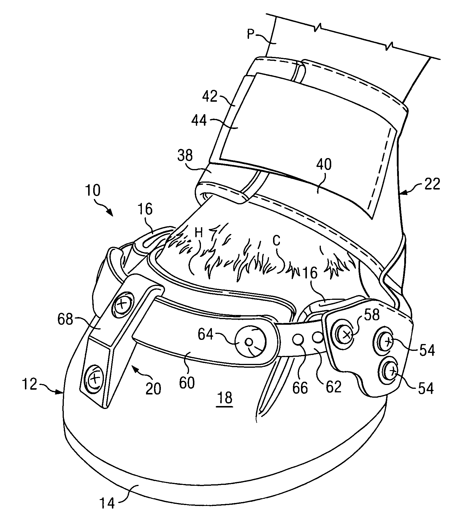 Slip-on horse boot with replaceable pastern gaiter