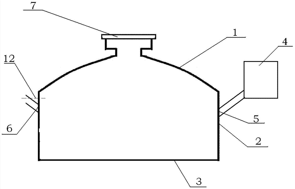 A sealing treatment method for biogas digester gas chamber construction