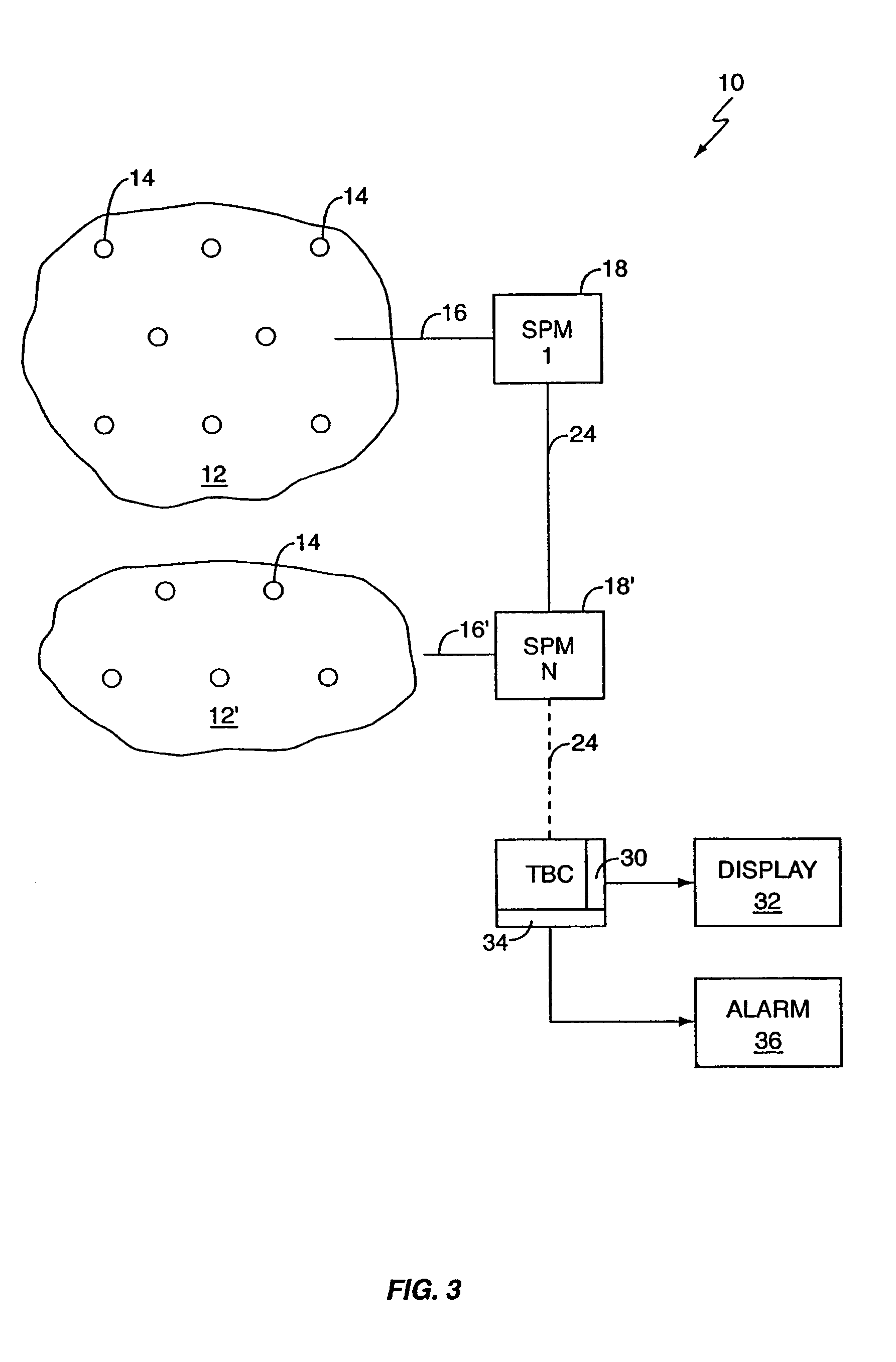 System for damage location using a single channel continuous acoustic emission sensor
