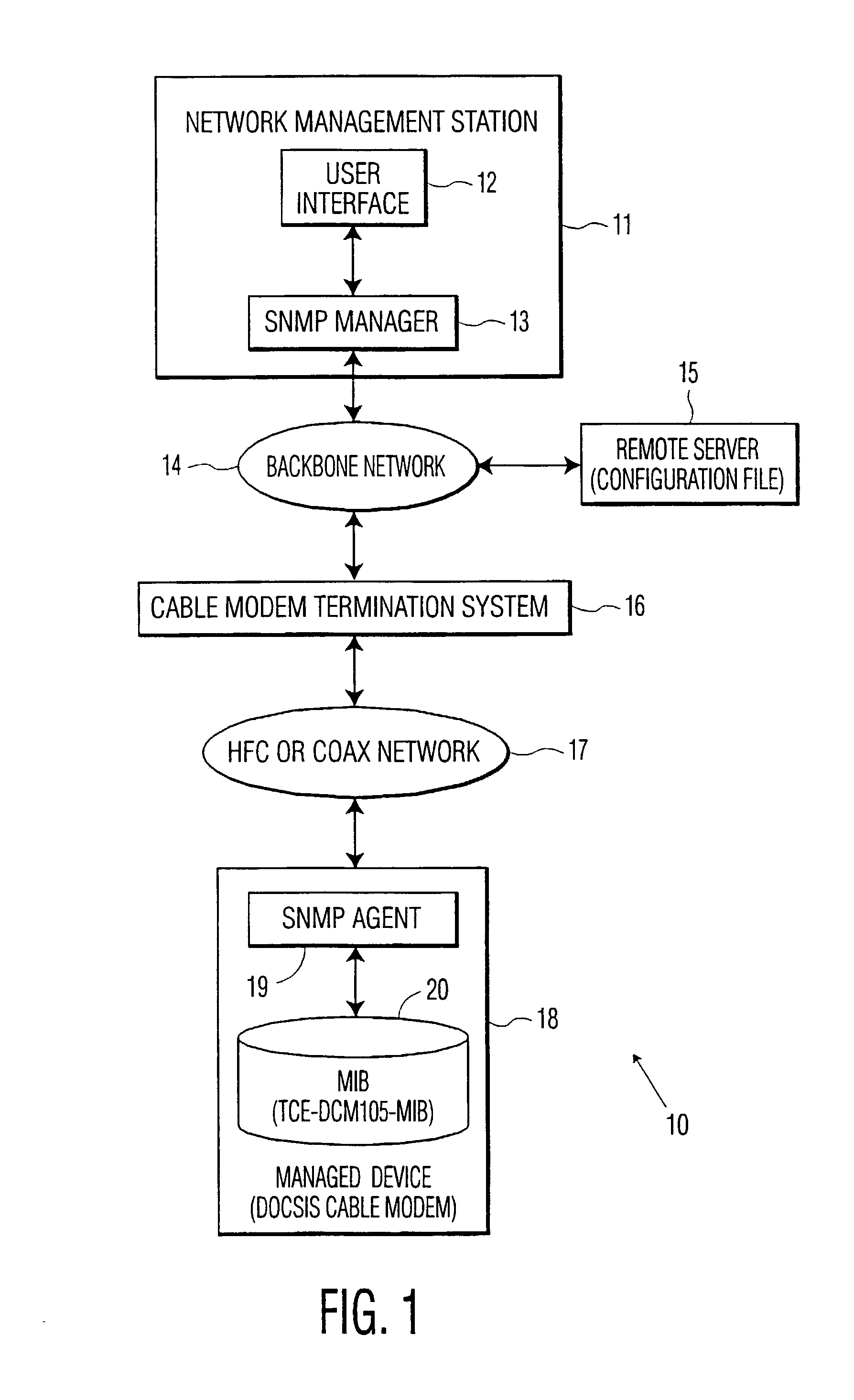 System and method for initializing a simple network management protocol (SNMP) agent