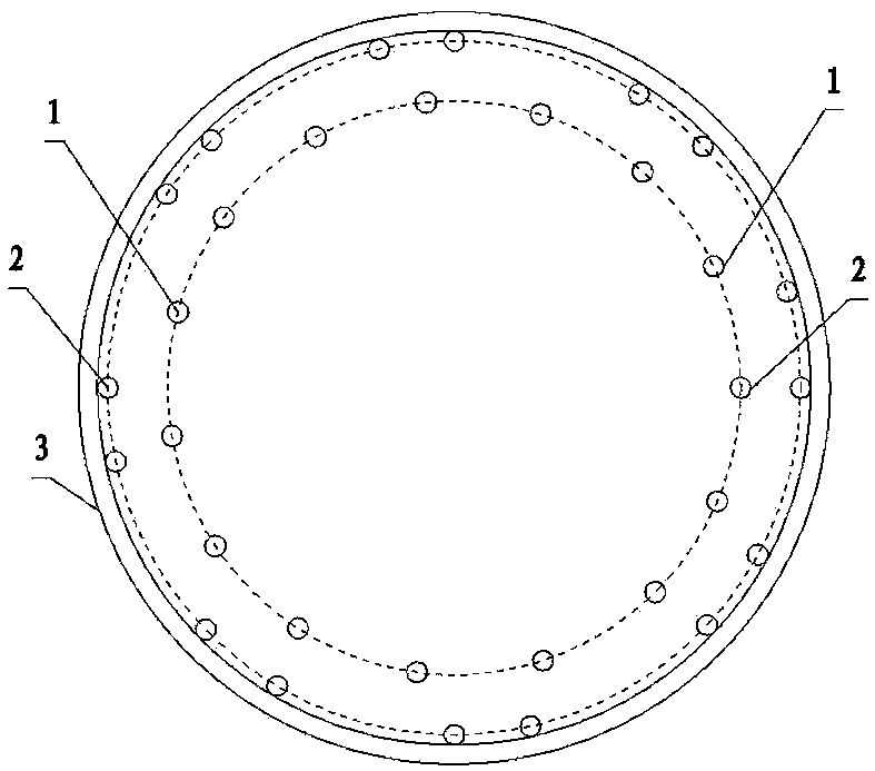 Steel structure of pre-stress high-strength concrete pipe pile body