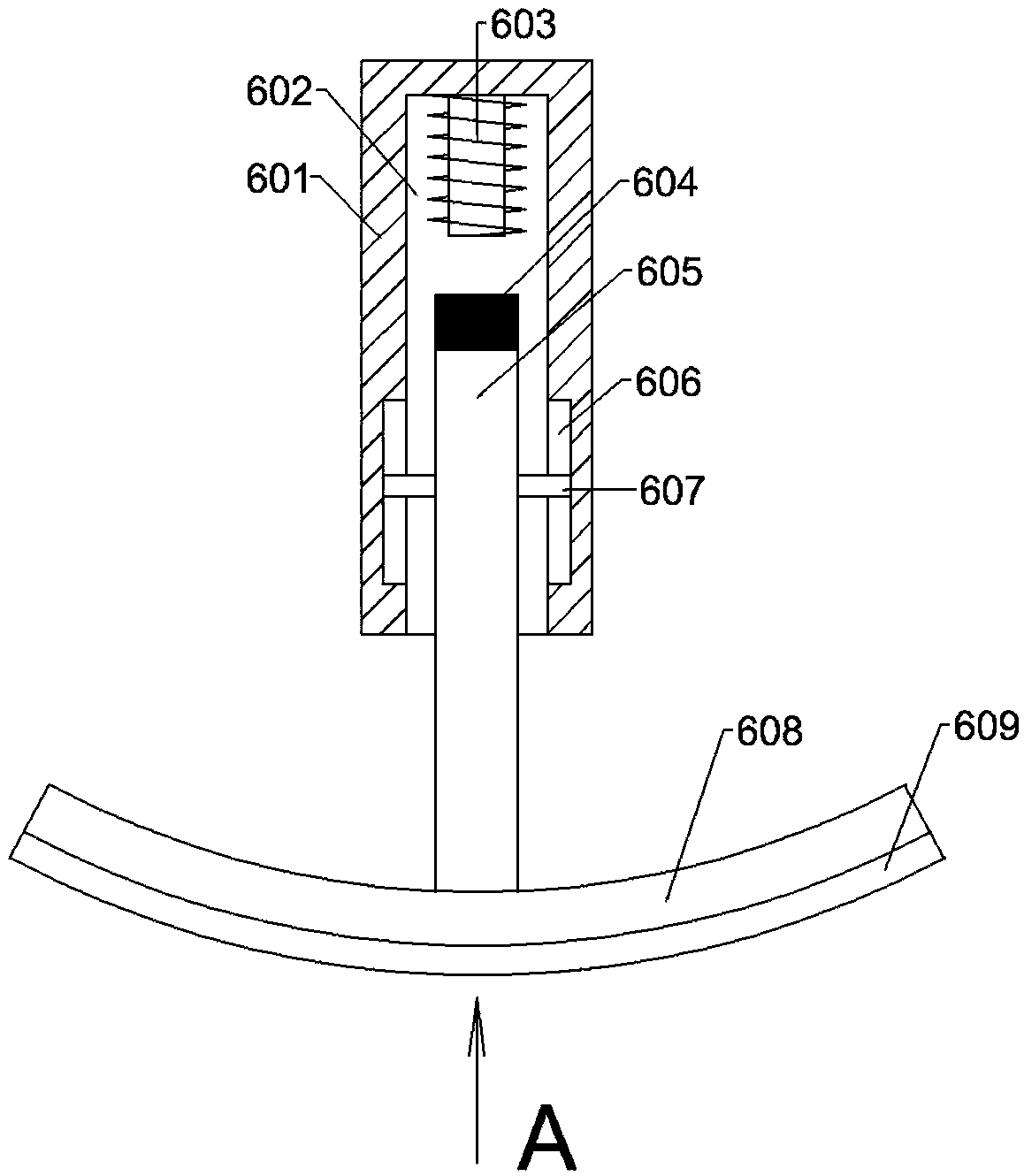 A chili chopping device based on simulated manual techniques