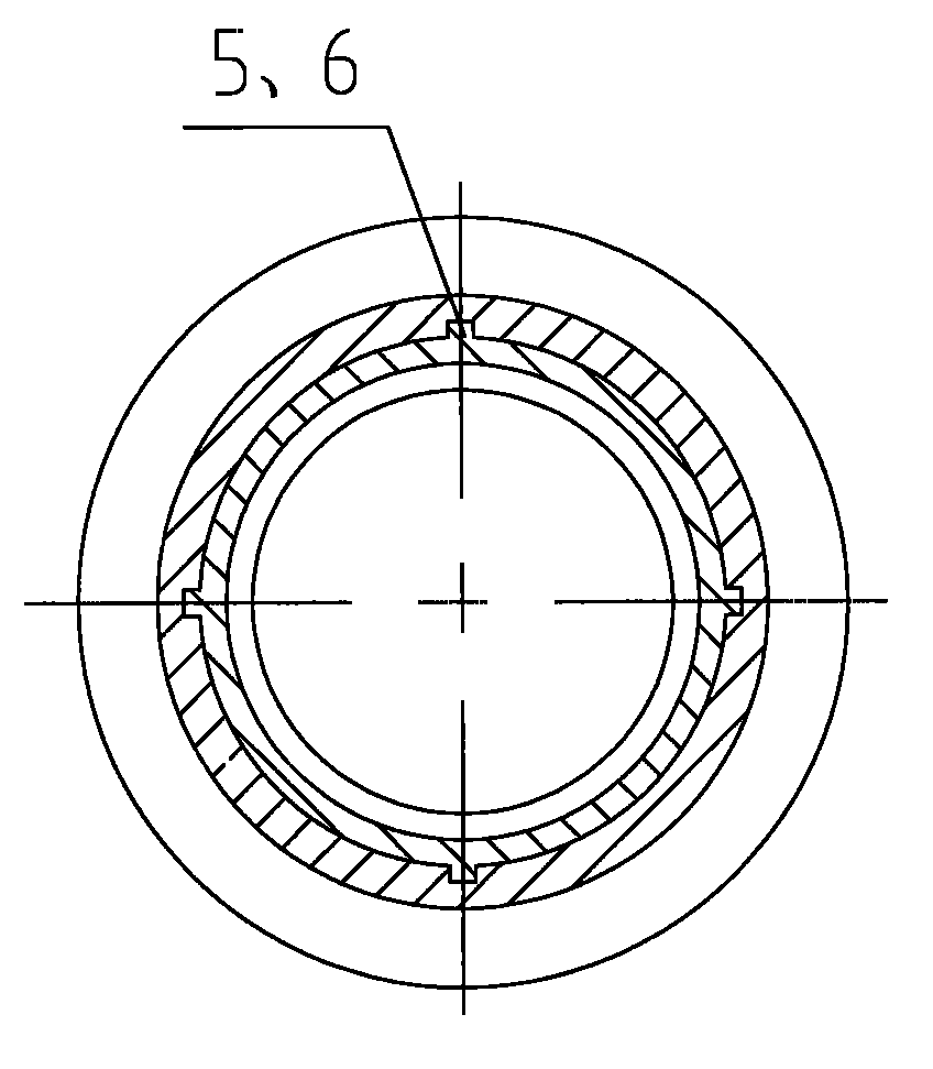 Double-thread hollow coring drill rod