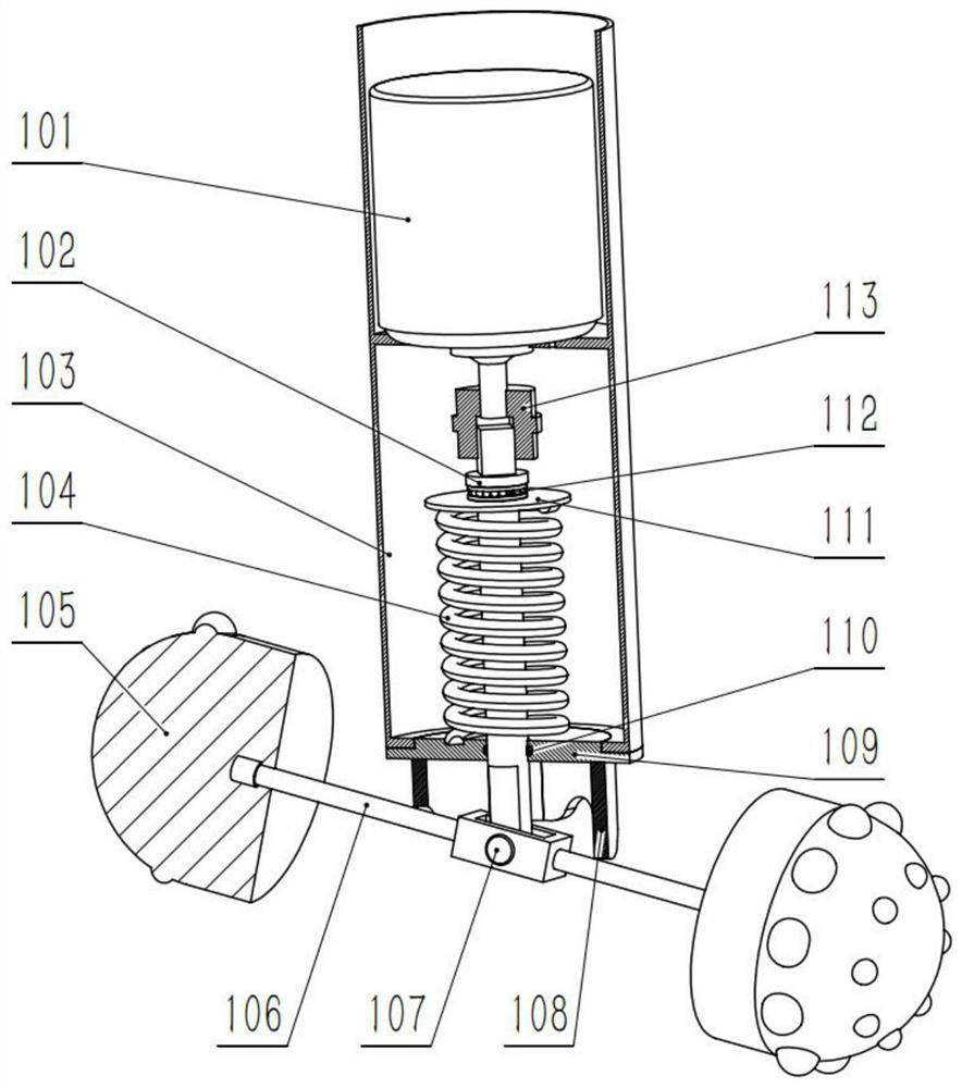 Cam swing type bottle brush