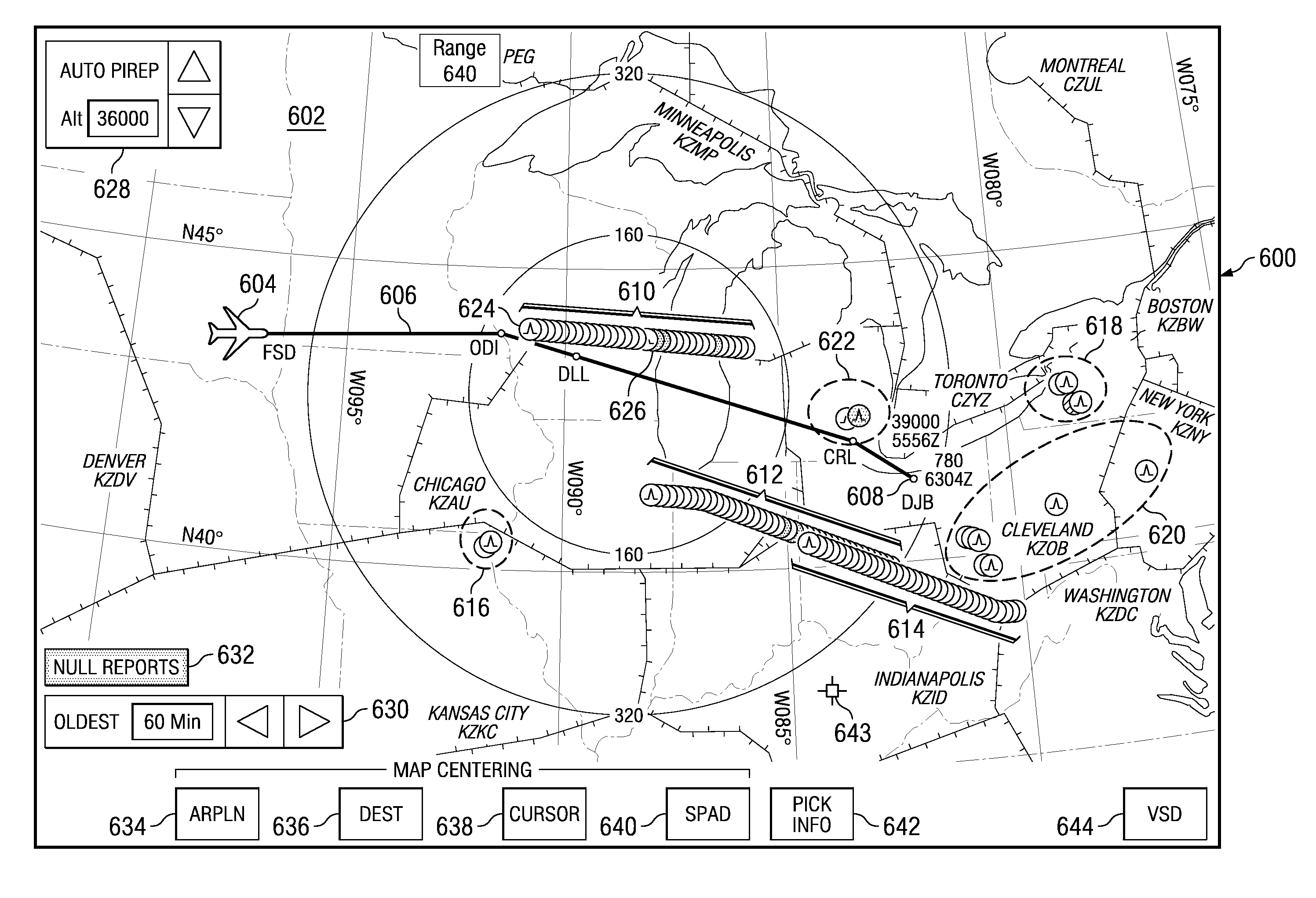 Automated turbulence display system
