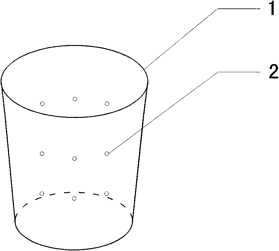 Soil-retaining water-saving method for planting trees in gravel land in dry and hot area