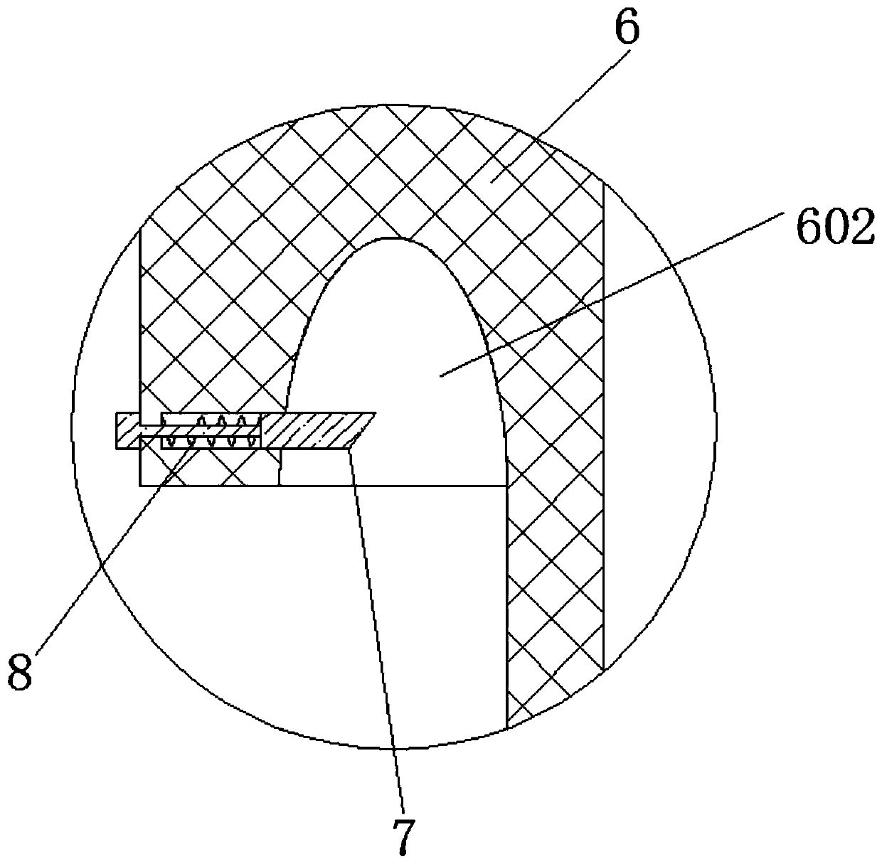 Continuous working device used for winding new material semiconductor film