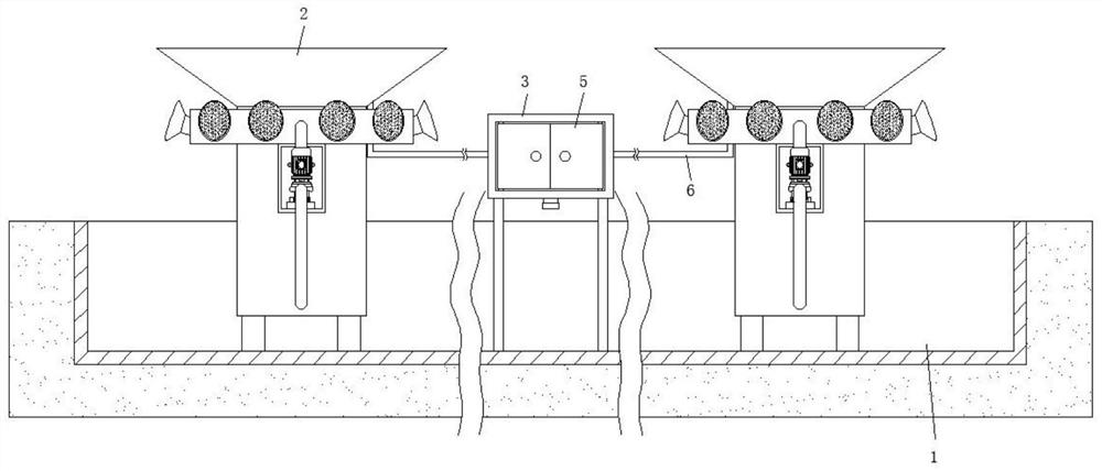 Self-oxygenating device for fishery breeding