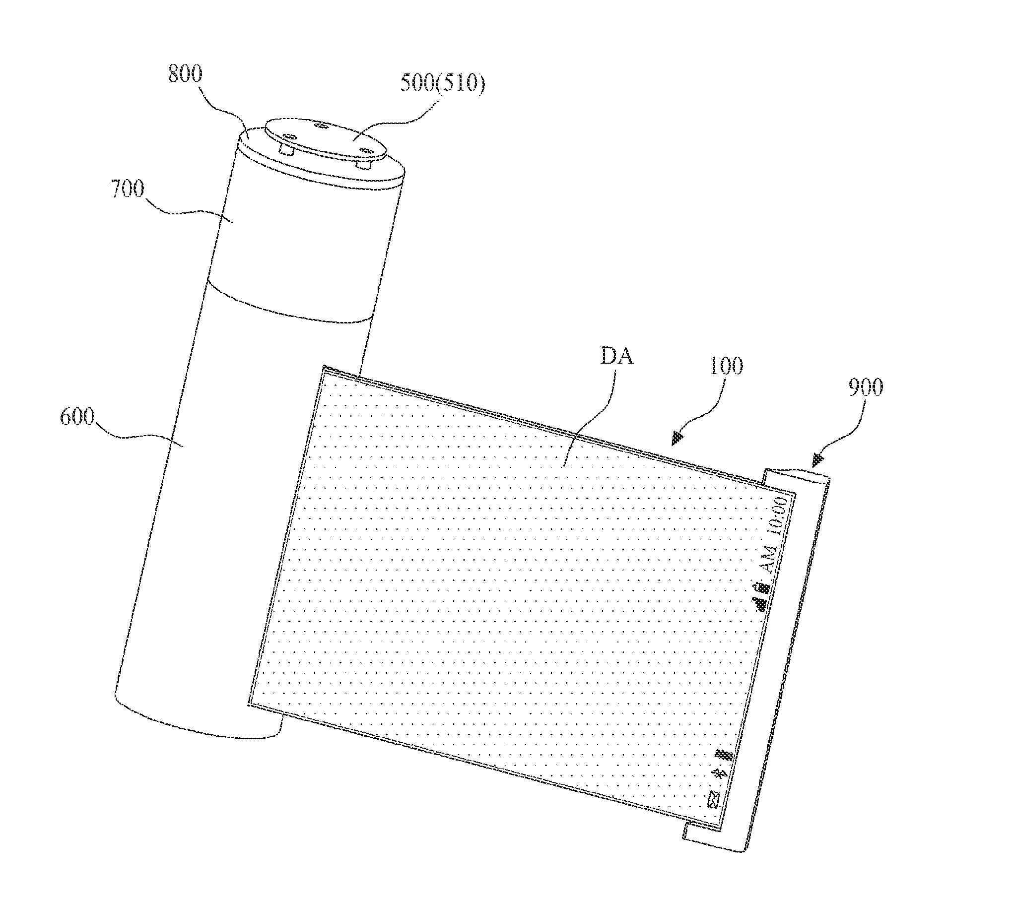 Rollable display apparatus