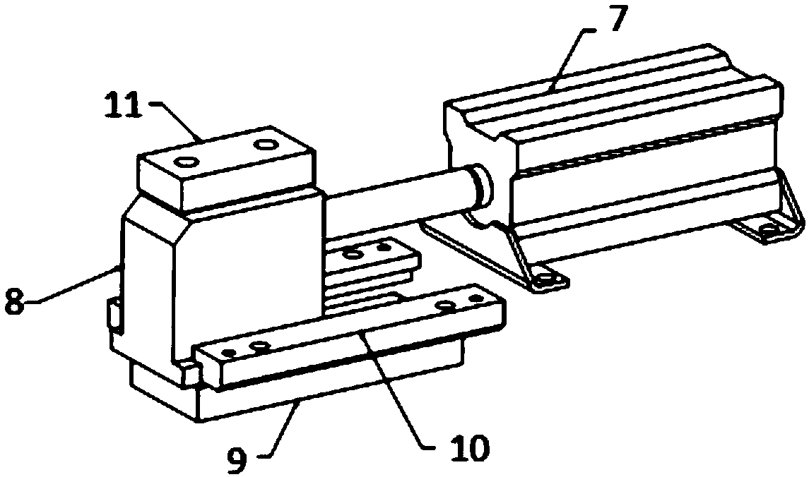 Delayed demolding device for stretching die part