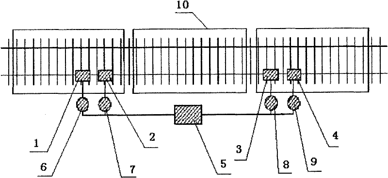 A system for judging the section where the first vehicle is located and its judging method