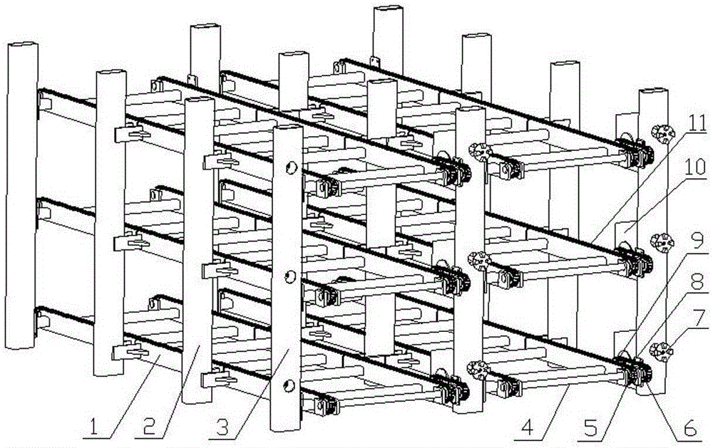 High-density storage goods shelf