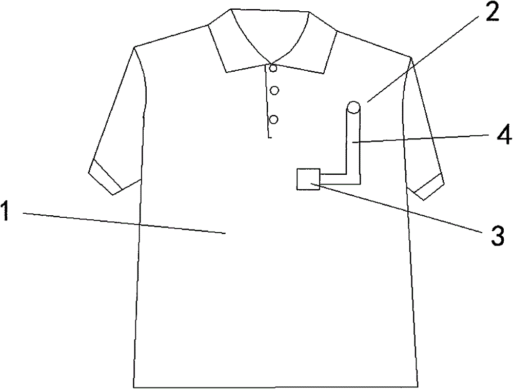 Memory antistatic radiation-proof garment with mobile phone bracket