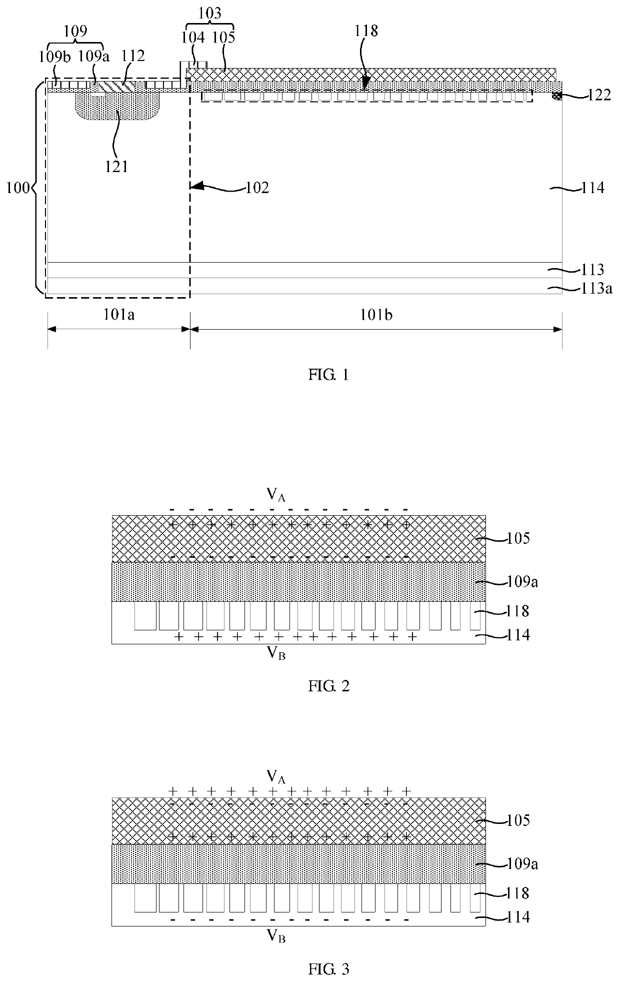 High pressure device of resurf containing ferroelectric material and method of making the same