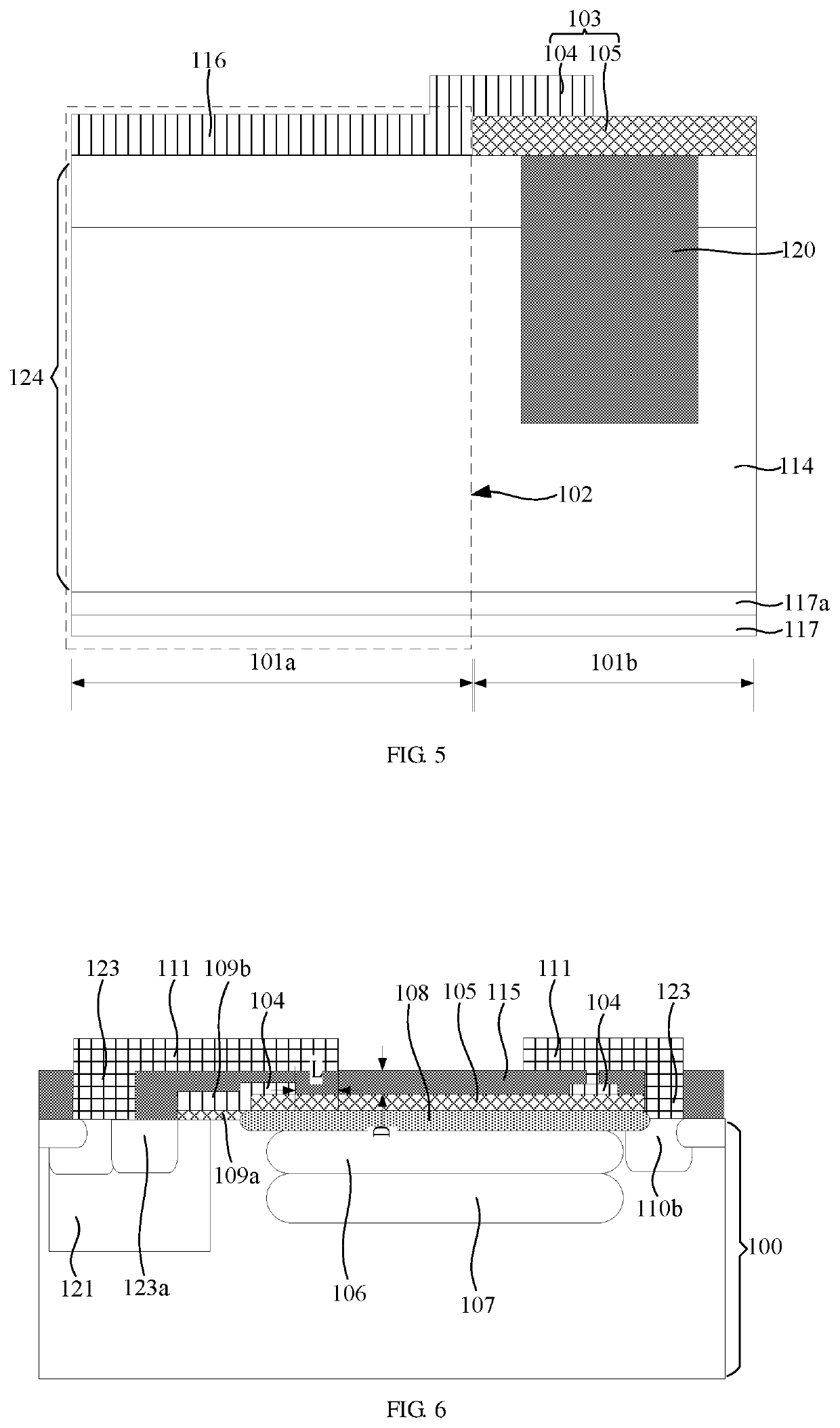 High pressure device of resurf containing ferroelectric material and method of making the same