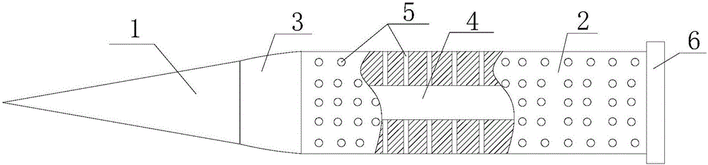 Ironing hole needle for lithium battery production